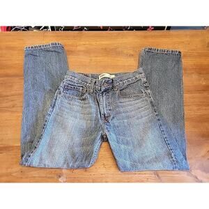 Levi’s 505 Youth Jeans Size 16 W28 L28 Straight Leg Dark Wash Boys Denim